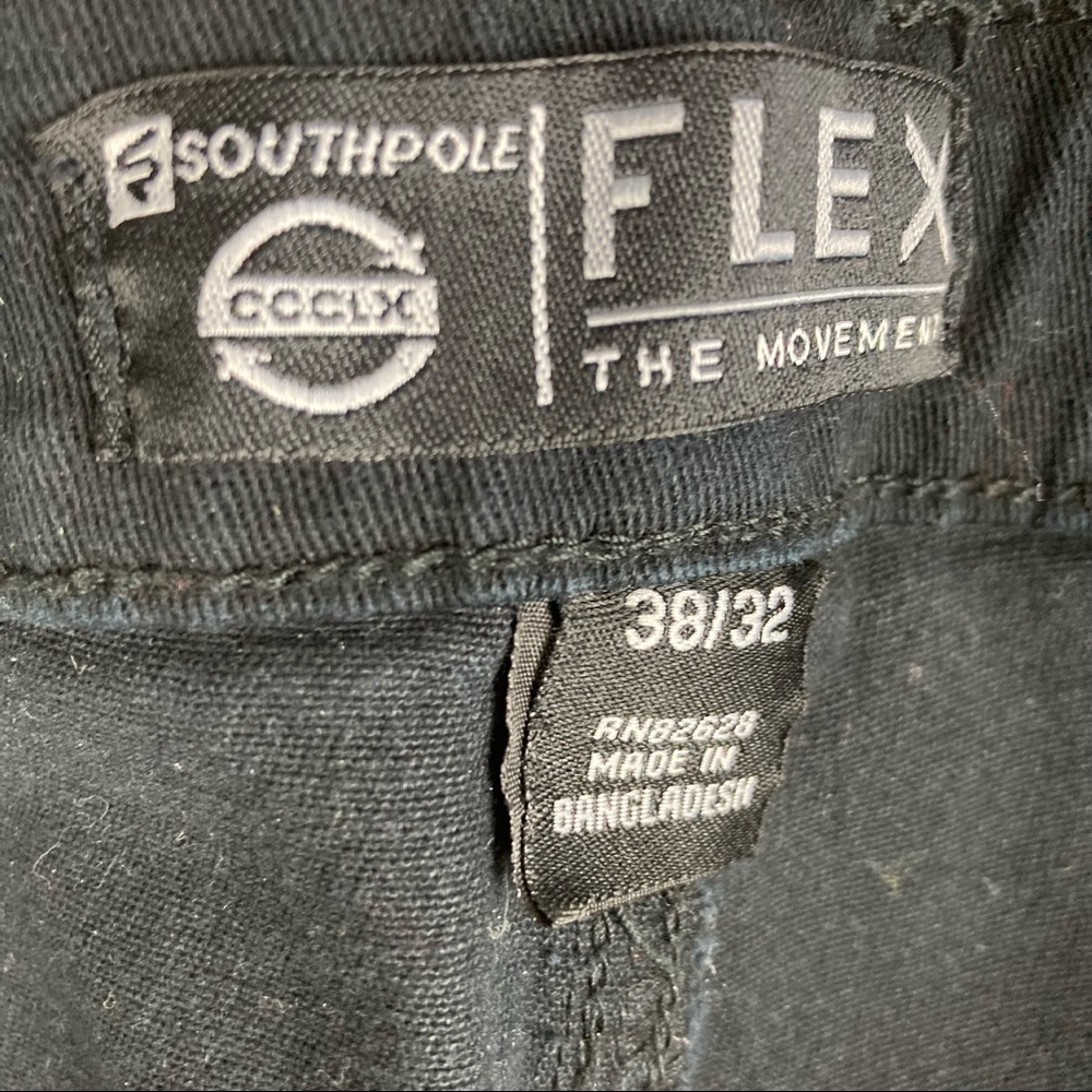 Southpole Men’s Flex Stretch Basic Black Denim Pa… - image 7